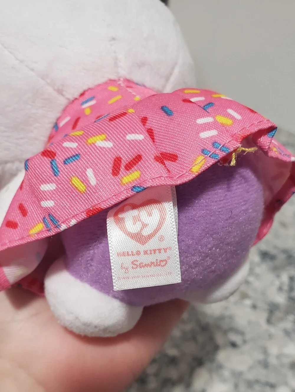 Ty Beanie Babies Hello Kitty Ice Cream Plush Sanrio With Accessories Bundle Of 7